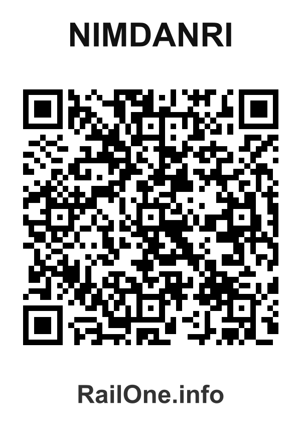 RailOne QR Code for Nimdanri station