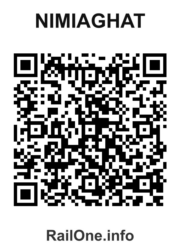 RailOne QR Code for Nimiaghat station