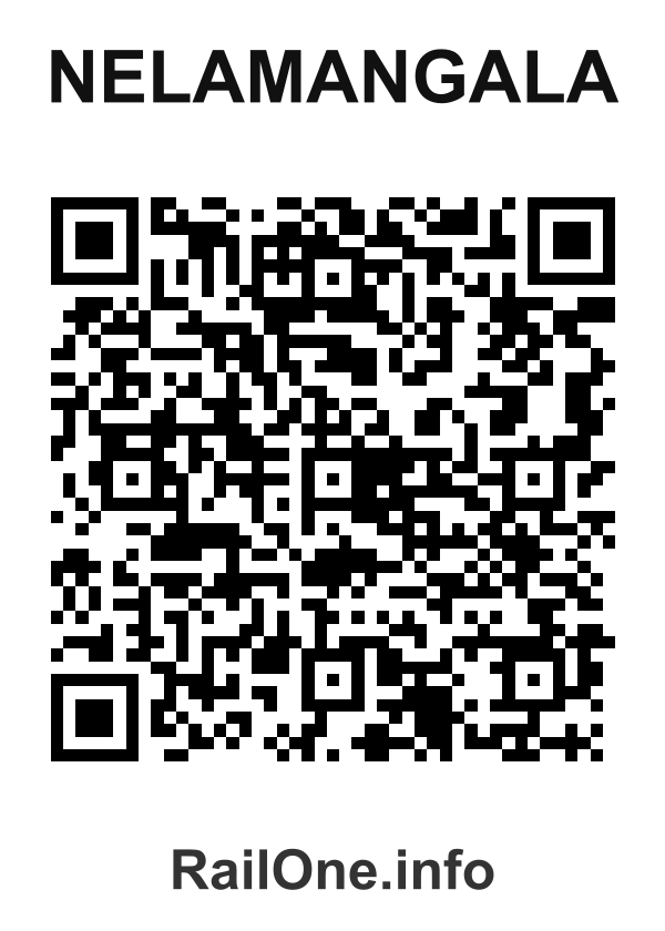 RailOne QR Code for Nelamangala station