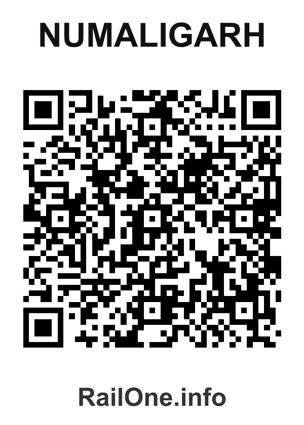 RailOne QR Code for Numaligarh station