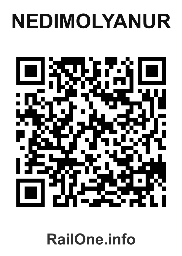 RailOne QR Code for Nedimolyanur station