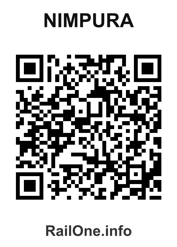 RailOne QR Code for Nimpura station