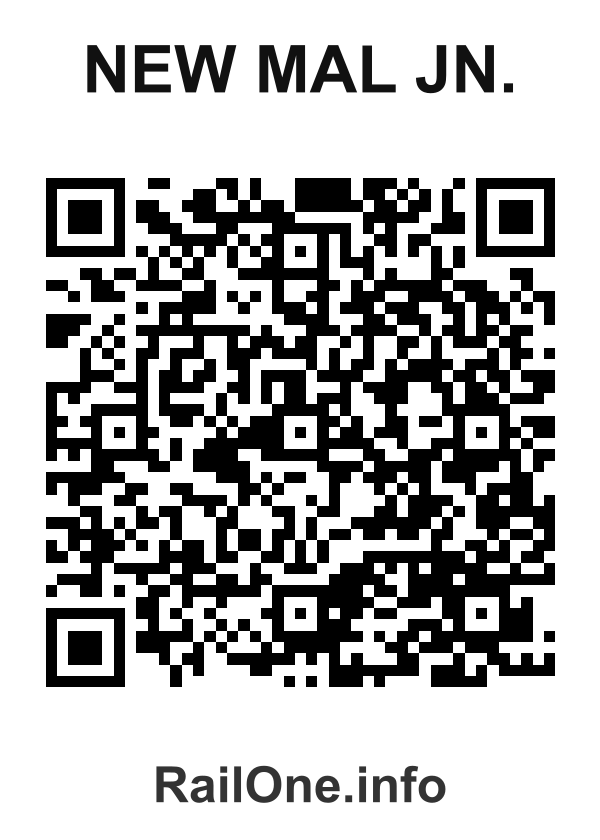 RailOne QR Code for New Mal Jn. station
