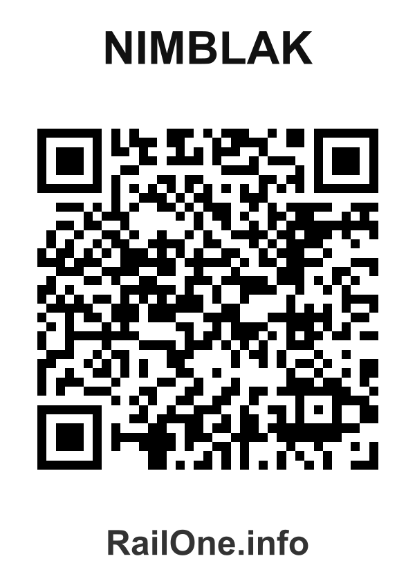RailOne QR Code for Nimblak station