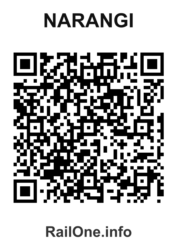 RailOne QR Code for Narangi station