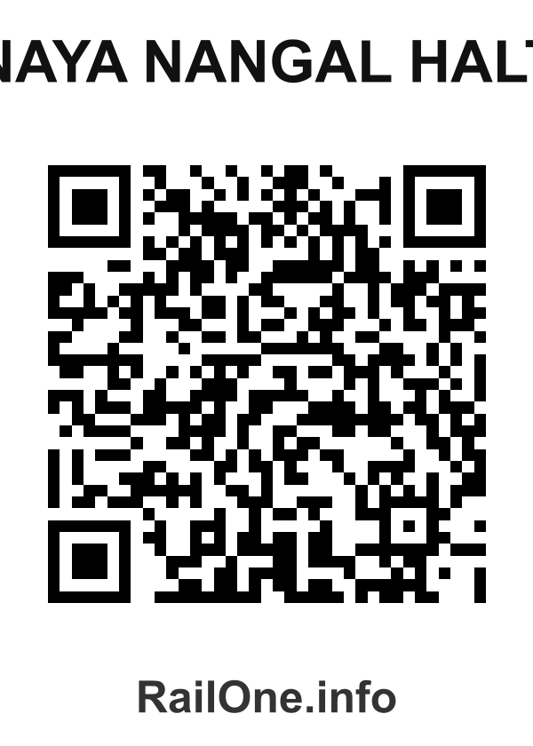 RailOne QR Code for Naya Nangal Halt station