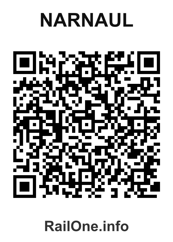 RailOne QR Code for Narnaul station