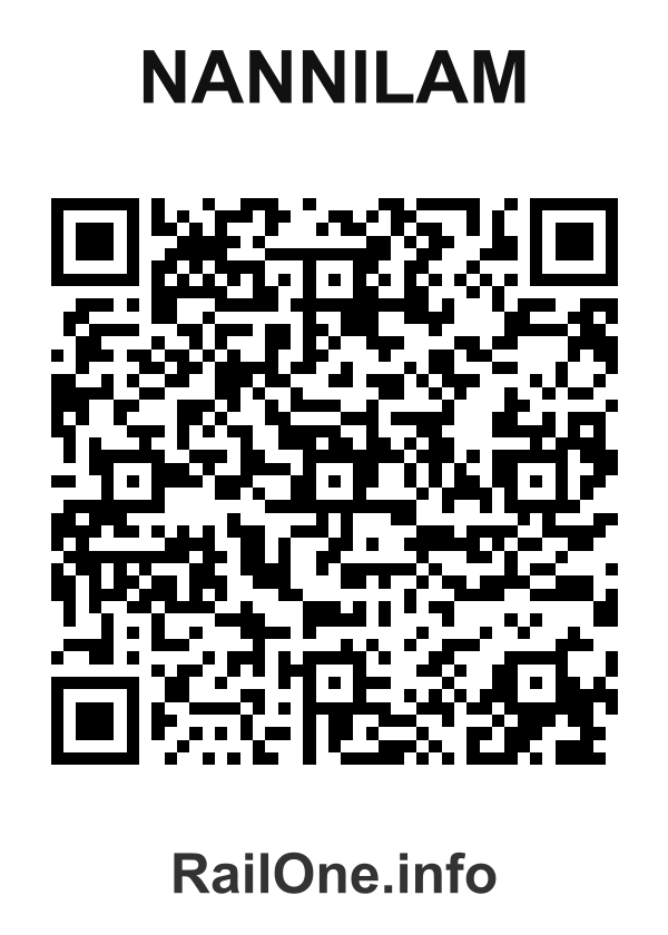RailOne QR Code for Nannilam station