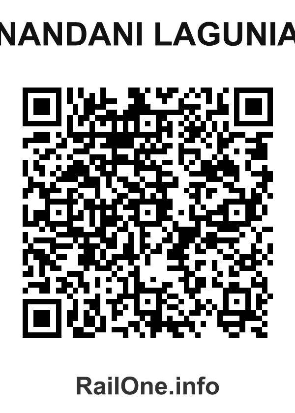 RailOne QR Code for Nandani Lagunia station