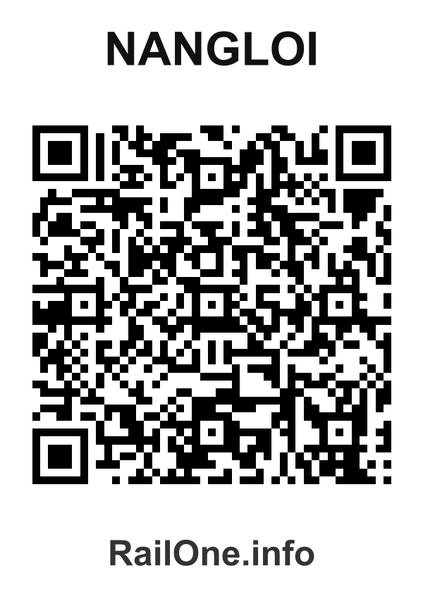 RailOne QR Code for Nangloi station