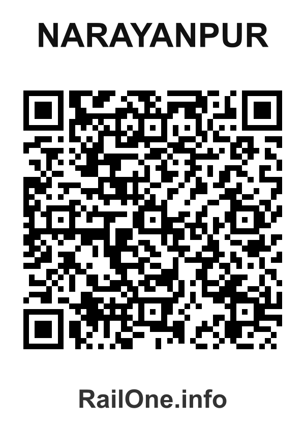 RailOne QR Code for Narayanpur station