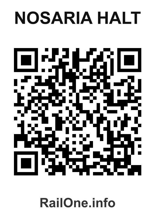 RailOne QR Code for Nosaria Halt station
