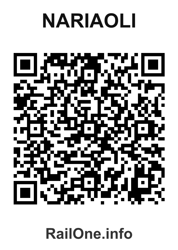 RailOne QR Code for Nariaoli station