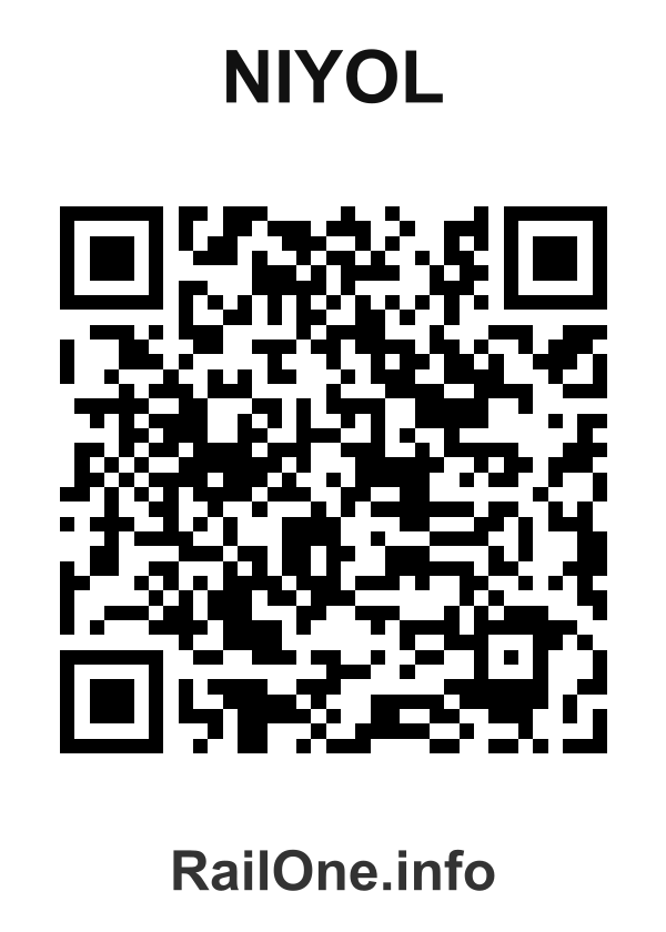 RailOne QR Code for Niyol station