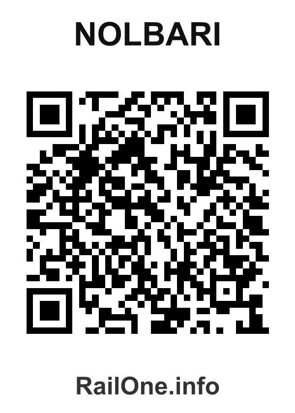 RailOne QR Code for Nolbari station