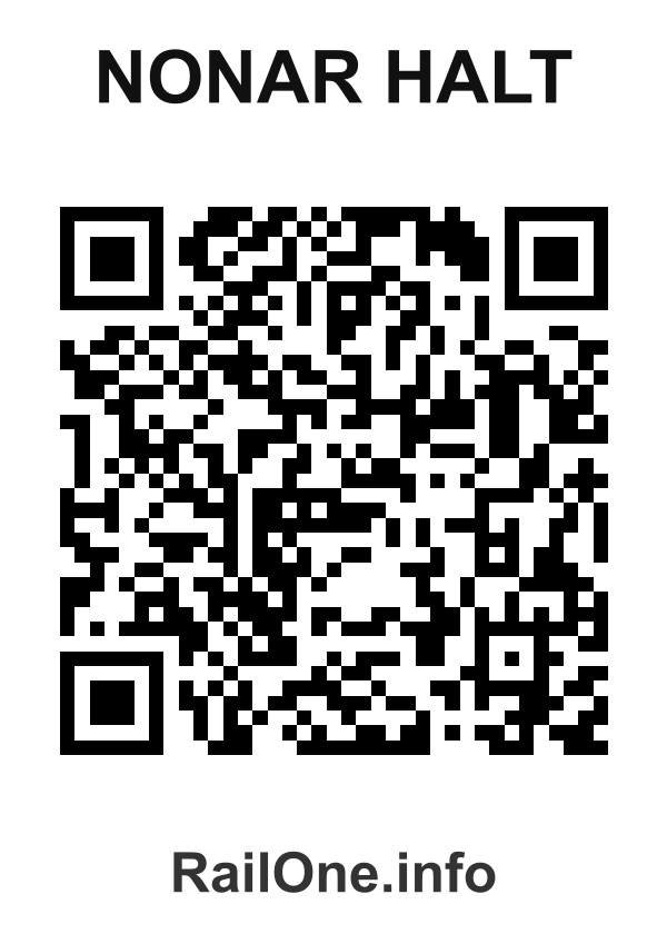 RailOne QR Code for Nonar Halt station
