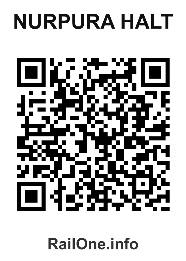 RailOne QR Code for Nurpura Halt station