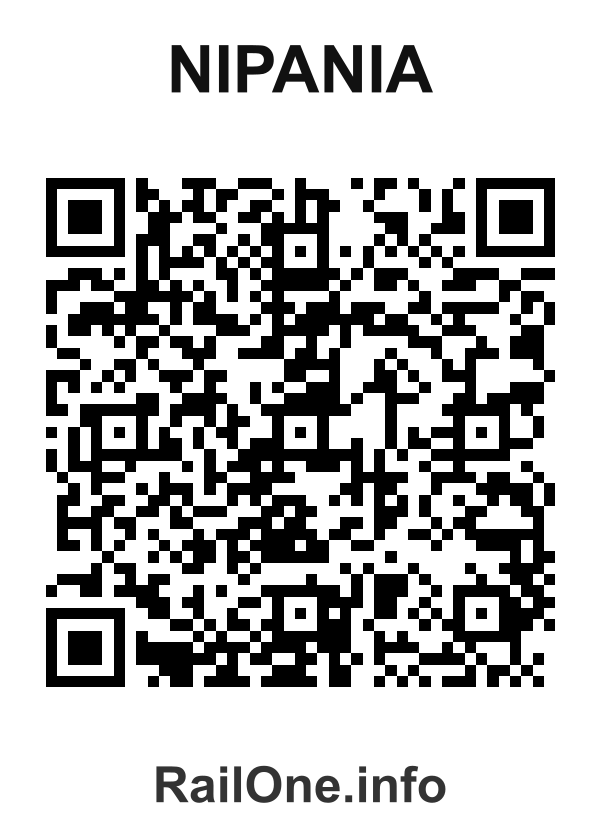 RailOne QR Code for Nipania station