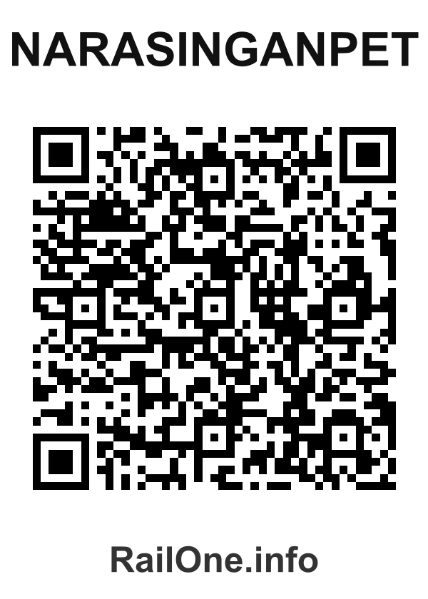 RailOne QR Code for Narasinganpet station