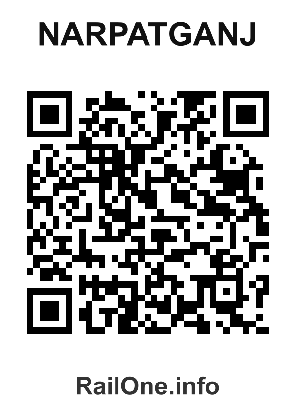 RailOne QR Code for Narpatganj station