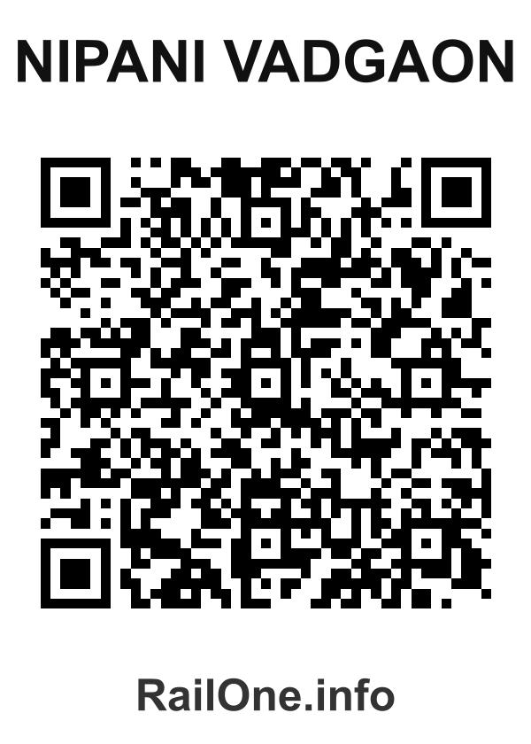 RailOne QR Code for Nipani Vadgaon station