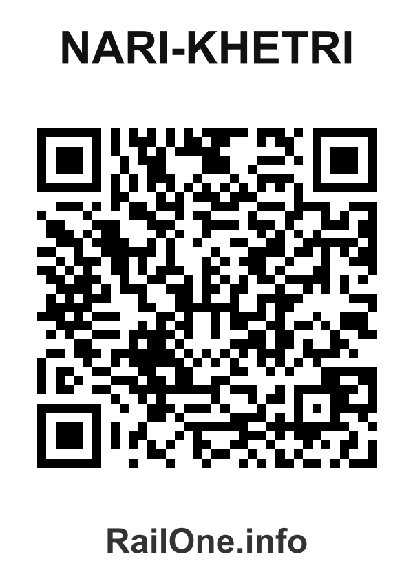 RailOne QR Code for Nari-khetri station