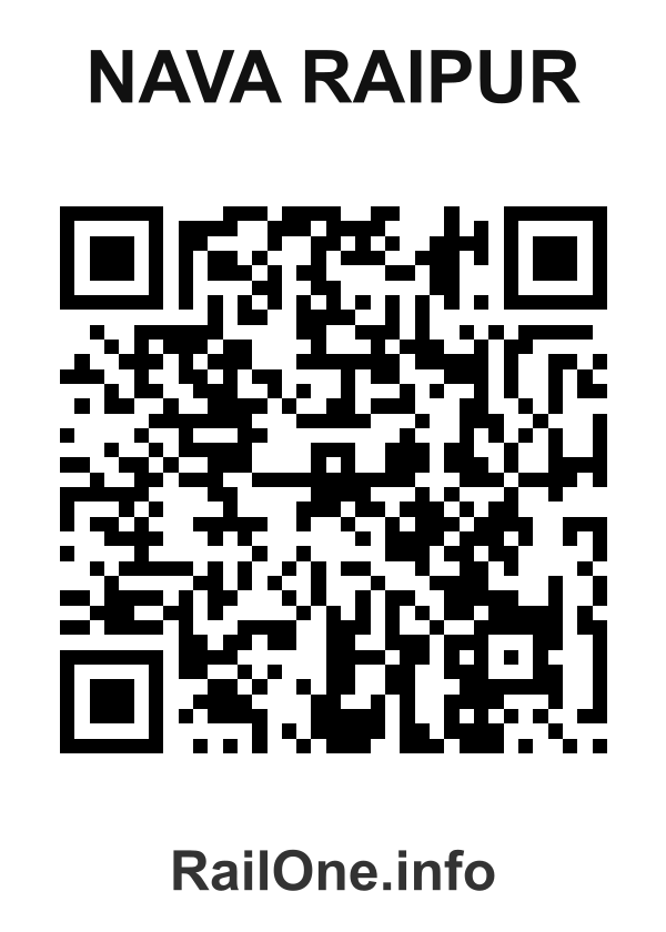RailOne QR Code for Nava Raipur station