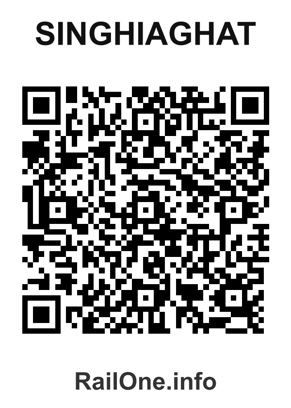 RailOne QR Code for Singhiaghat station