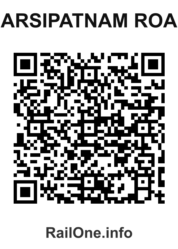 RailOne QR Code for Narsipatnam Road station