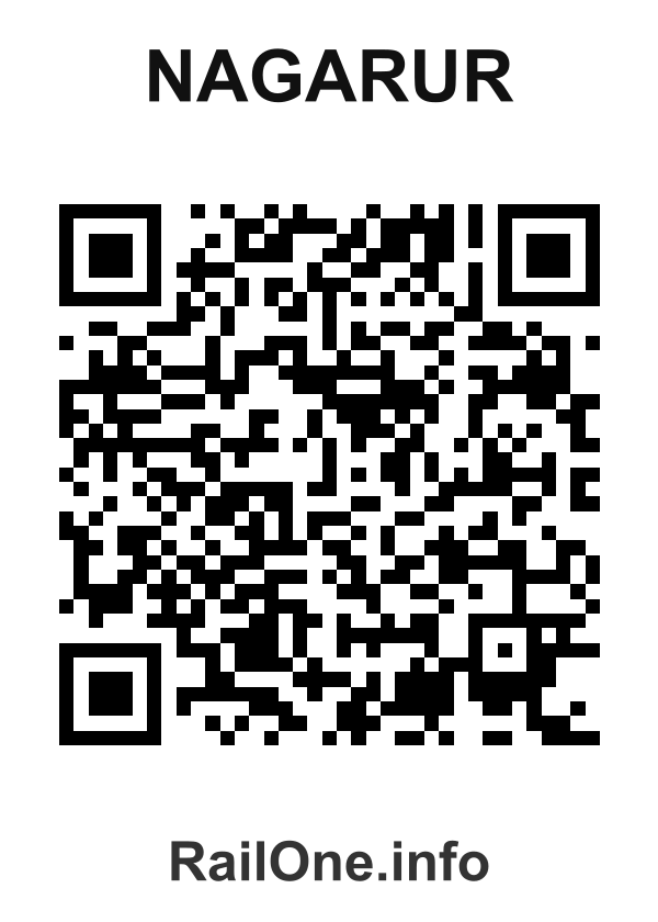 RailOne QR Code for Nagarur station