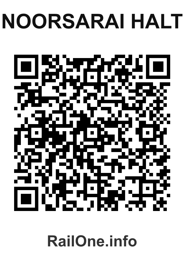 RailOne QR Code for Noorsarai Halt station