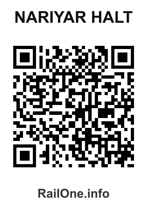 RailOne QR Code for Nariyar Halt station