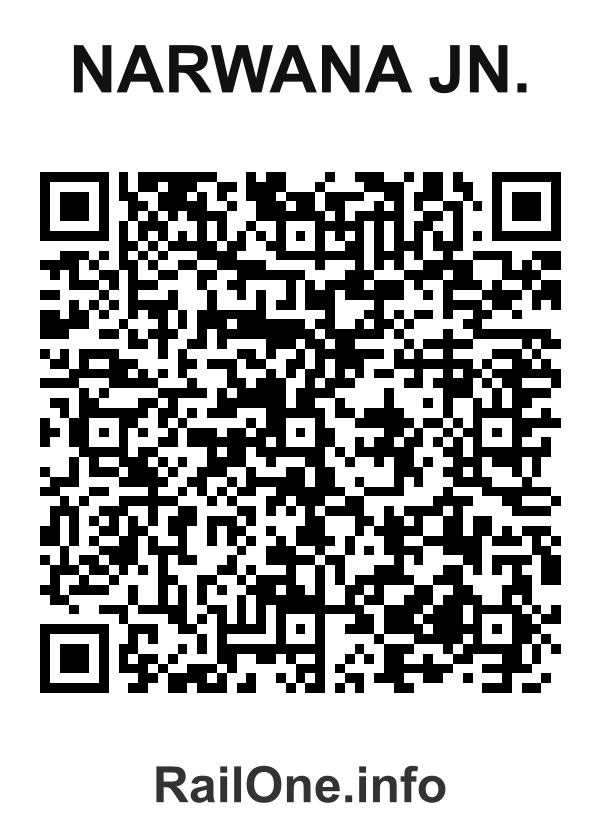 RailOne QR Code for Narwana Jn. station