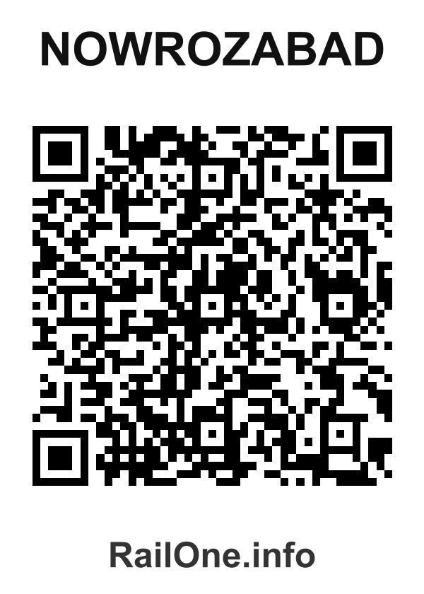RailOne QR Code for Nowrozabad station