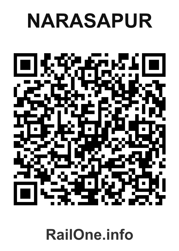 RailOne QR Code for Narasapur station