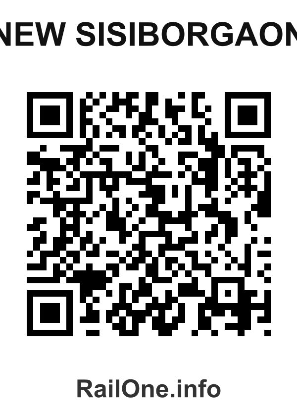 RailOne QR Code for New Sisiborgaon station