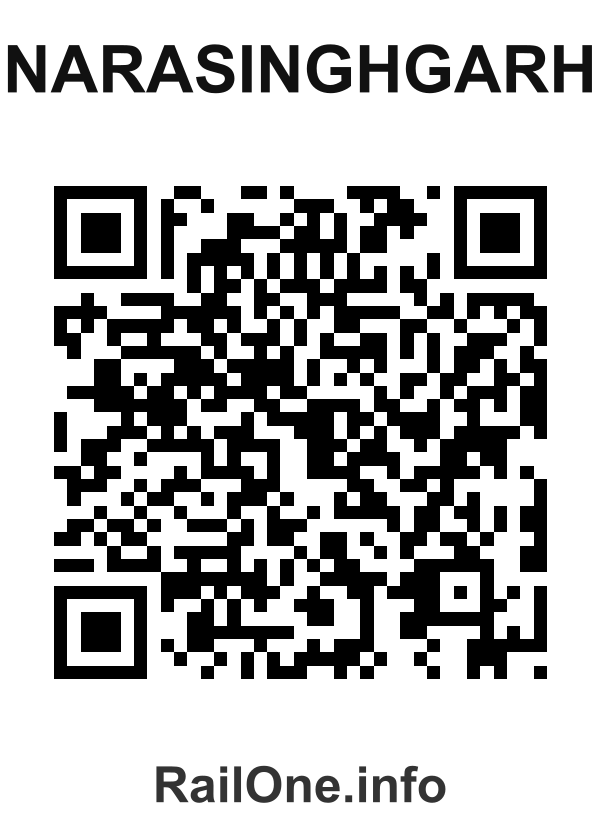 RailOne QR Code for Narasinghgarh station
