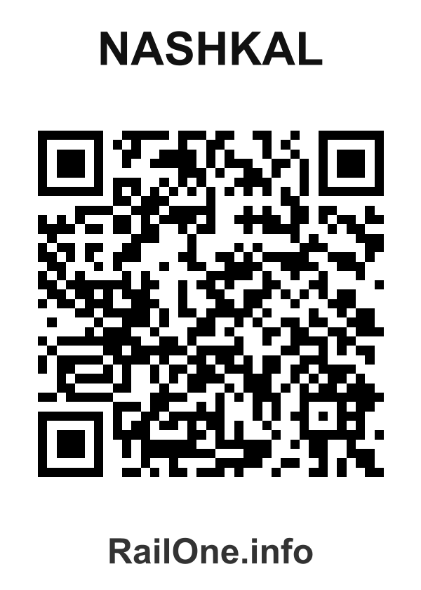 RailOne QR Code for Nashkal station