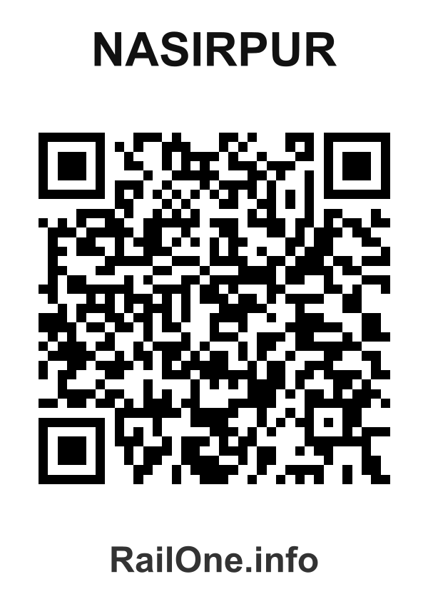 RailOne QR Code for Nasirpur station