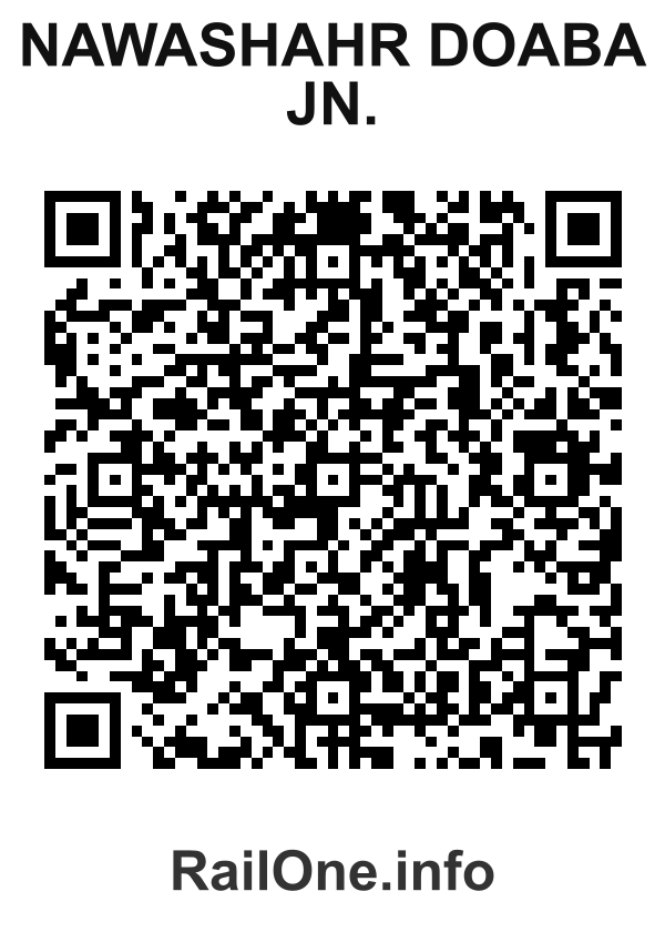 RailOne QR Code for Nawashahr Doaba Jn. station