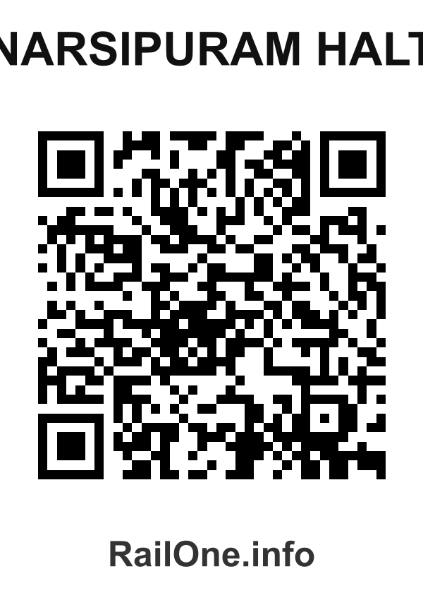 RailOne QR Code for Narsipuram Halt station