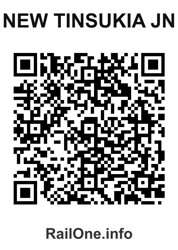 RailOne QR Code for New Tinsukia Jn station