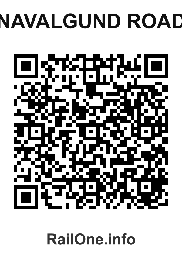 RailOne QR Code for Navalgund Road station