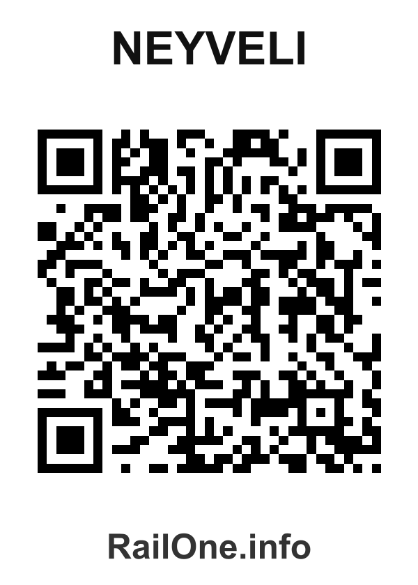RailOne QR Code for Neyveli station