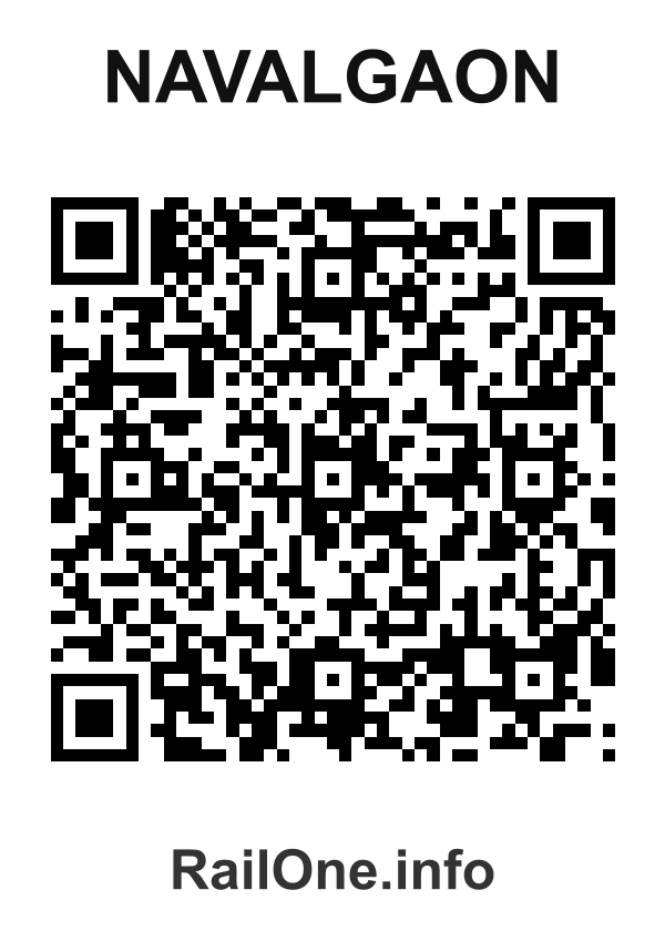 RailOne QR Code for Navalgaon station