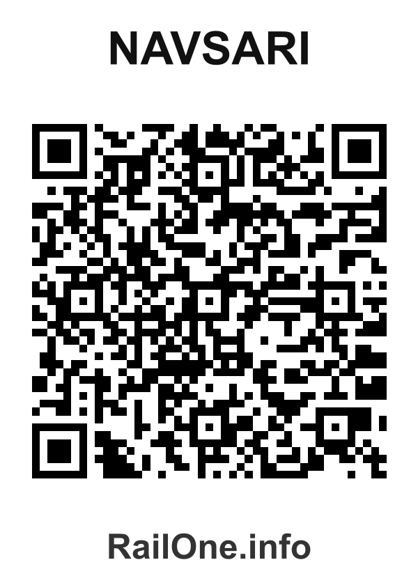 RailOne QR Code for Navsari station
