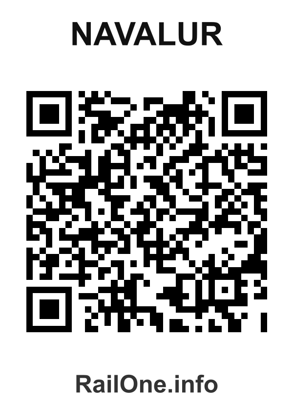 RailOne QR Code for Navalur station
