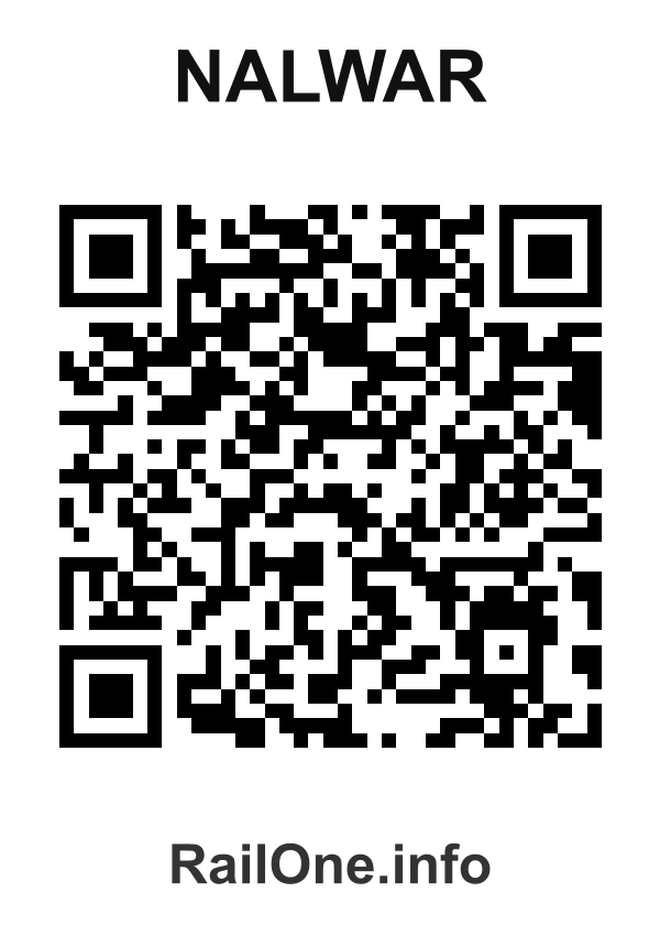RailOne QR Code for Nalwar station