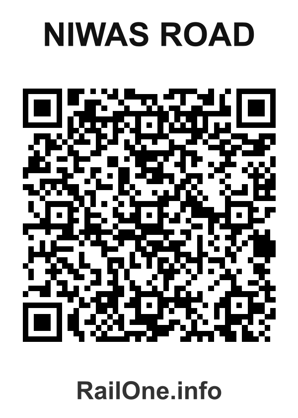 RailOne QR Code for Niwas Road station
