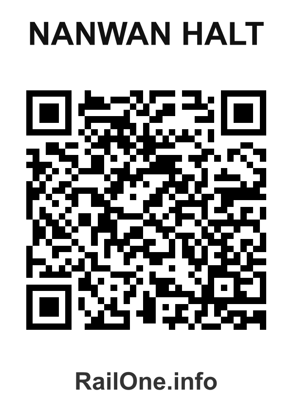 RailOne QR Code for Nanwan Halt station